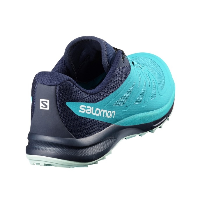 Turquoise / Navy Salomon SENSE PRO 2 W Women's Trail Running Shoes | AE-152XDSE