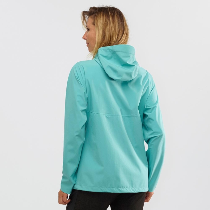 Turquoise Salomon LA COTE FLEX 2.5L JKT W Women's Jackets | AE-291SIGT