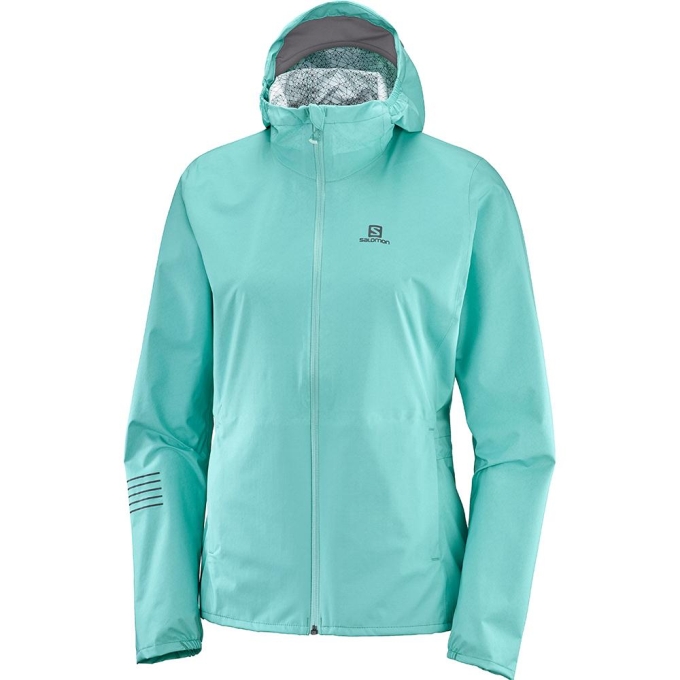 Turquoise Salomon LIGHTNING WP JKT W Women\'s Jackets | AE-087TGCM