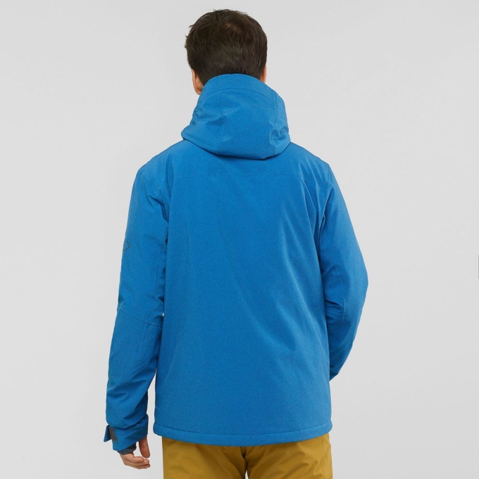 Turquoise Salomon UNTRACKED Ski Men's Jackets | AE-712WYVM