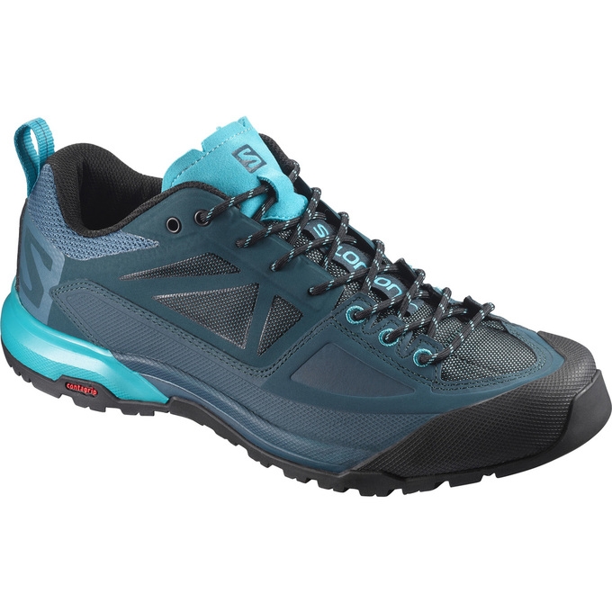 Turquoise Salomon X ALP SPRY W Women\'s Hiking Boots | AE-496BMGO