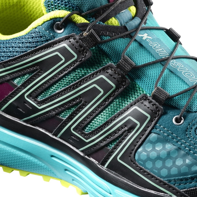 Turquoise Salomon X-MISSION 3 W Women's Trail Running Shoes | AE-768LSTG