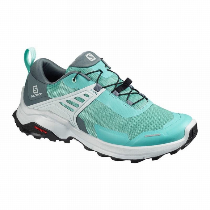 Turquoise Salomon X RAISE Women\'s Hiking Shoes | AE-204ZYVK