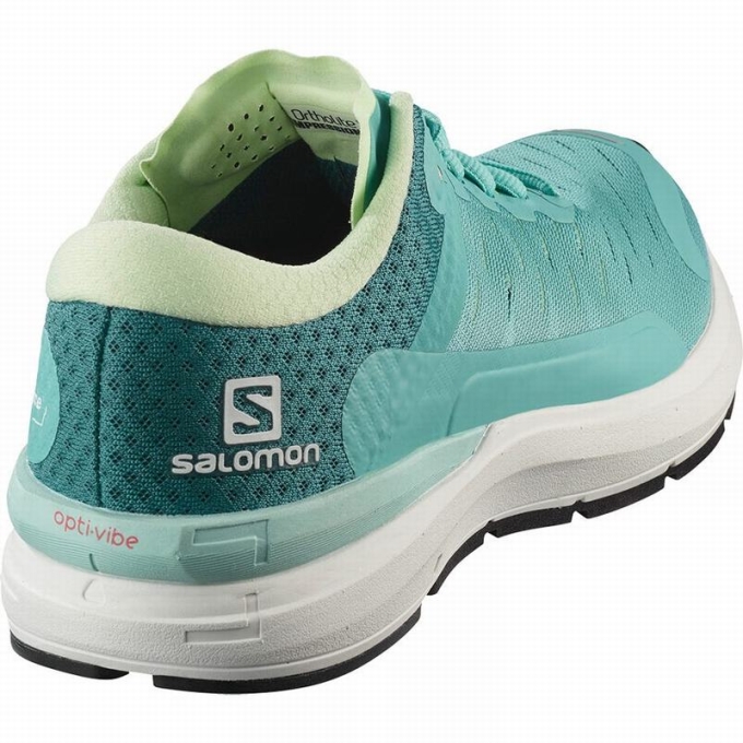 Turquoise / White Salomon SONIC 3 CONFIDENCE W Women's Running Shoes | AE-671CGSZ