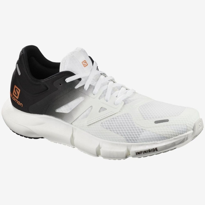 White / Black Salomon PREDICT 2 Men's Road Running Shoes | AE-425QLCW