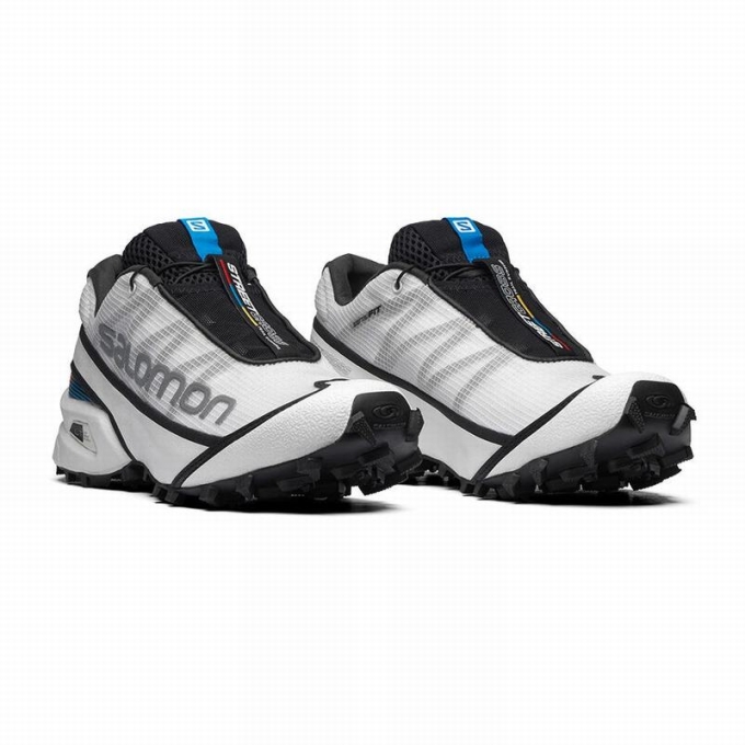 White / Black Salomon STREETCROSS Men's Trail Running Shoes | AE-952DXIG