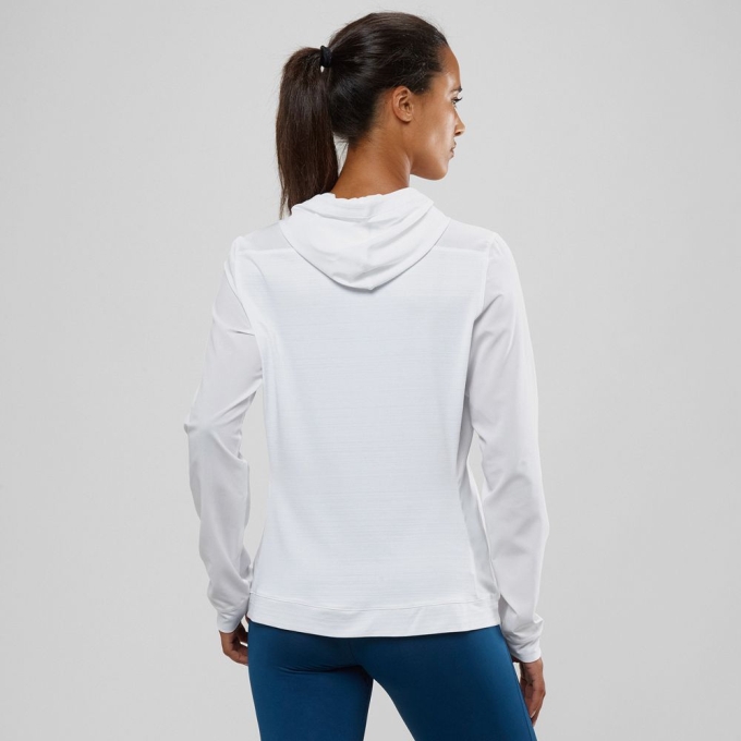 White Salomon COMET LIGHT HOODIE W Women's Midlayers | AE-253CTRA