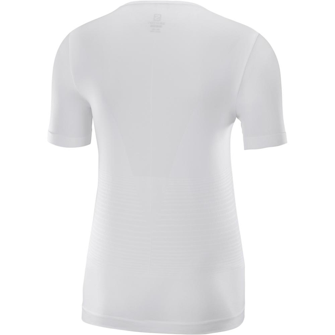 White Salomon ELEVATE MOVE'ON W Women's T Shirts | AE-784VIMJ