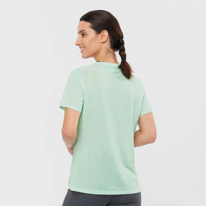 White Salomon ESSENTIAL SLEEVE Women's T Shirts | AE-051LDOF