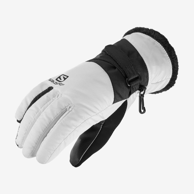 White Salomon FORCE DRY W Women's Gloves | AE-978VGIC