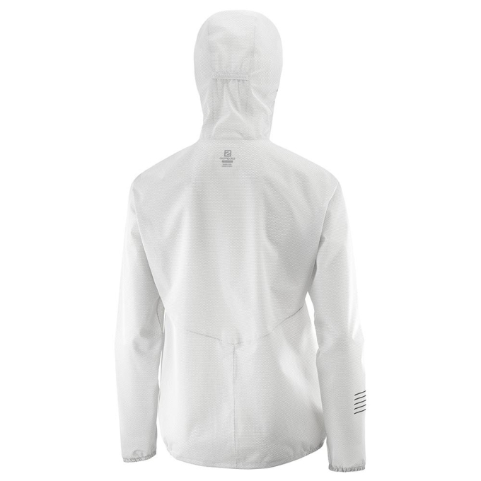 White Salomon LIGHTNING RACE WP JKT W Women's Jackets | AE-845ILMO