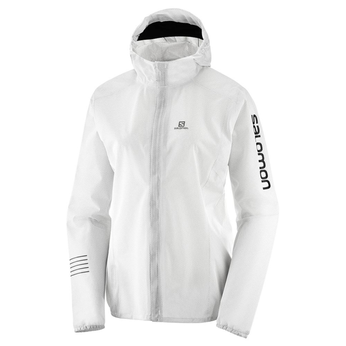 White Salomon LIGHTNING RACE WP JKT W Women\'s Jackets | AE-845ILMO