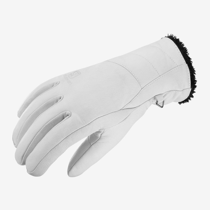 White Salomon NATIVE W Women's Gloves | AE-678OTZA