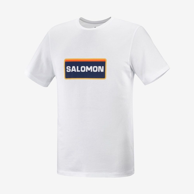 White Salomon OUTLIFE GRAPHIC HERITAGE SS M Short Sleeve Men's T Shirts | AE-039HZIE