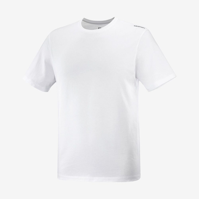 White Salomon OUTLIFE GRAPHIC PACE SS M Short Sleeve Men's T Shirts | AE-941VRDY