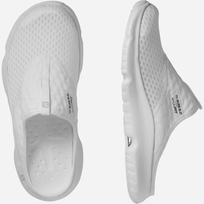 White Salomon REELAX SLIDE 5.0 Women's Slippers | AE-531NPRG