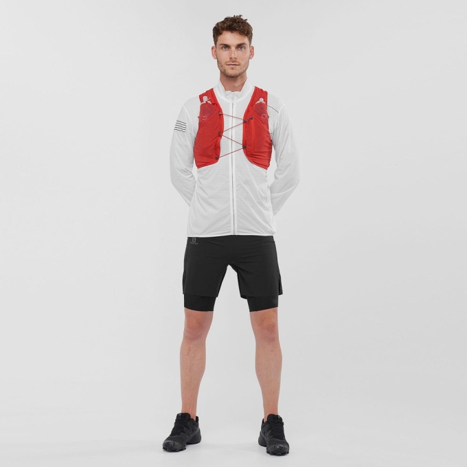 White Salomon SENSE M Men's Windbreaker | AE-842NSGZ