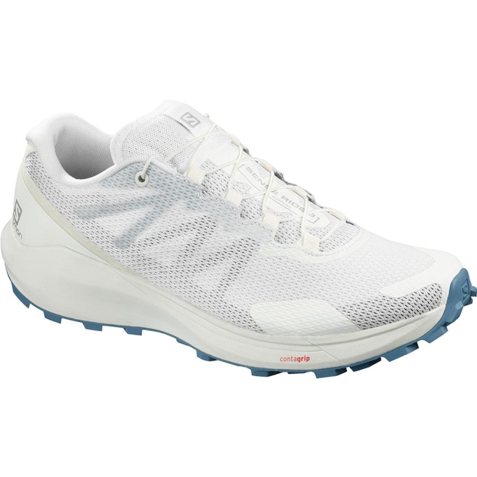 White Salomon SENSE RIDE 3 W Women's Road Running Shoes | AE-986BSOY