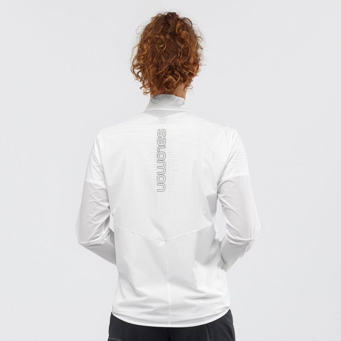 White Salomon SENSE Women's Jackets | AE-486JMBK