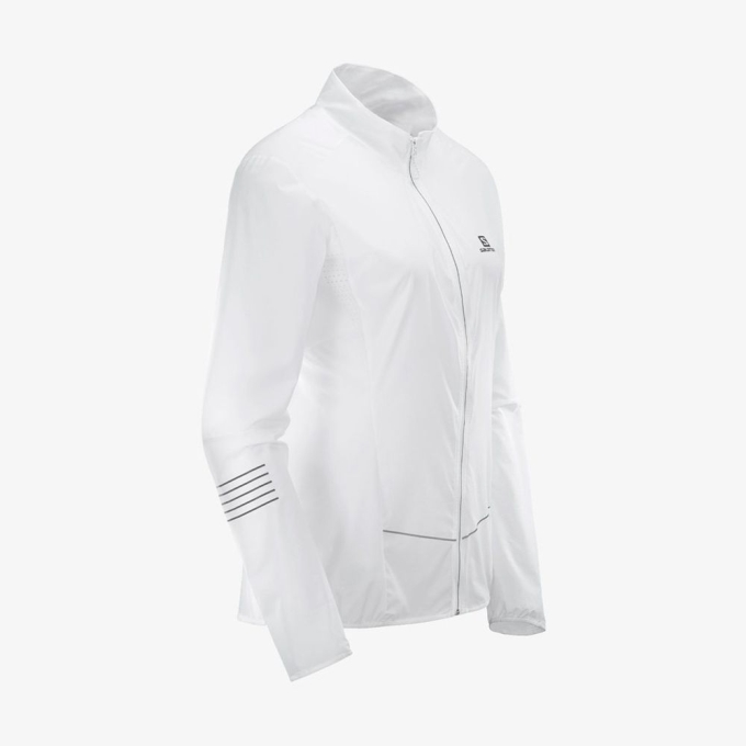 White Salomon SENSE Women's Jackets | AE-486JMBK