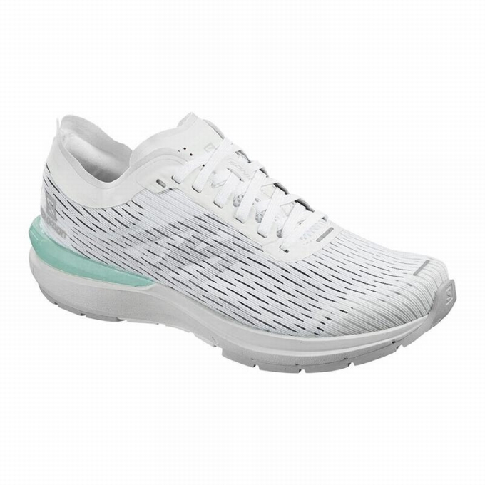 White Salomon SONIC 3 ACCELERATE W Women\'s Running Shoes | AE-193QVZN