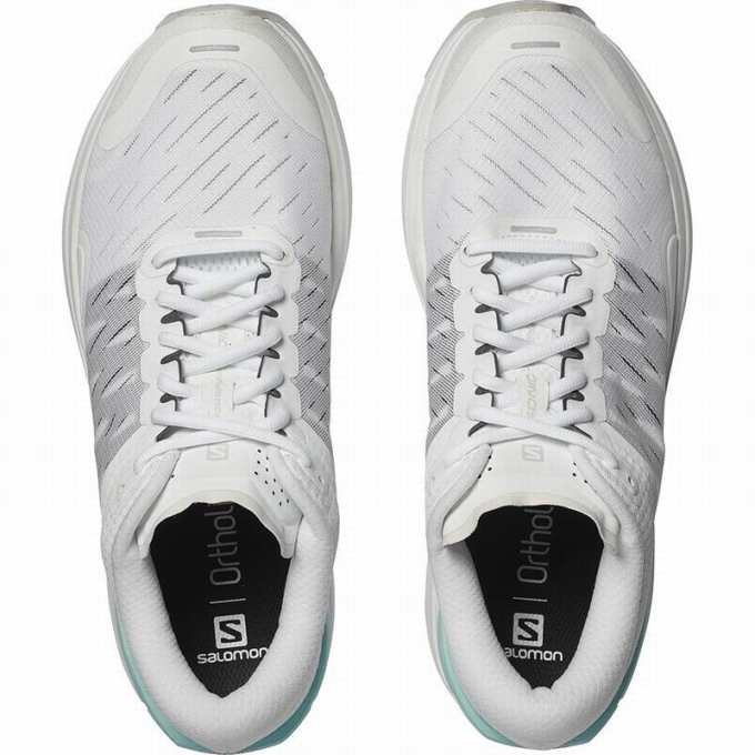 White Salomon SONIC 3 CONFIDENCE Men's Running Shoes | AE-259VSCH