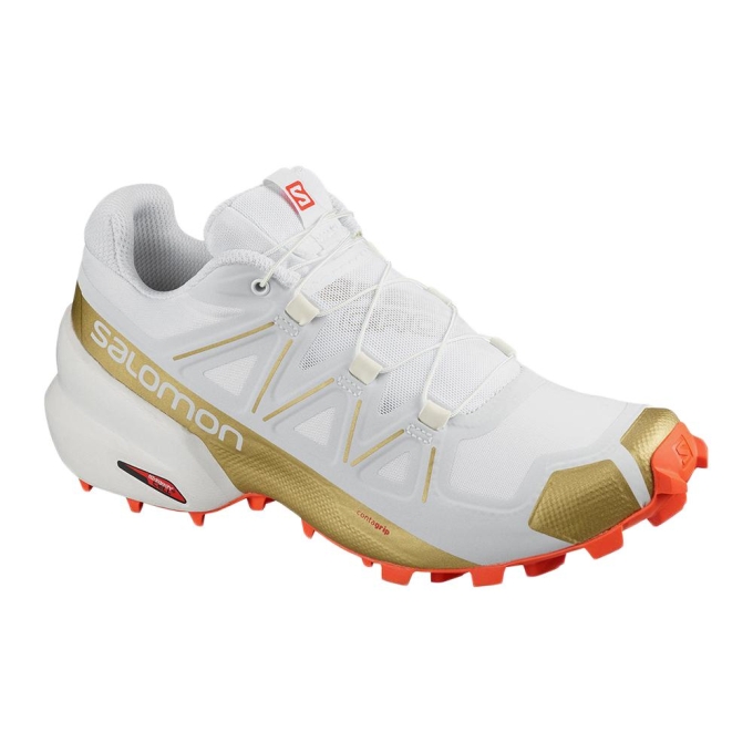 White Salomon SPEEDCROSS 5 GTS W Women's Trail Running Shoes | AE-405QZUS