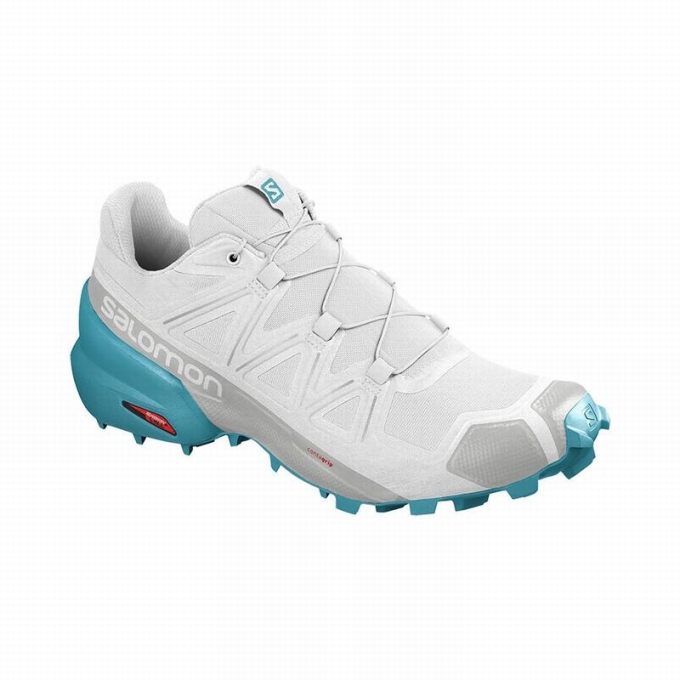 White Salomon SPEEDCROSS 5 Women's Trail Running Shoes | AE-107UPRX