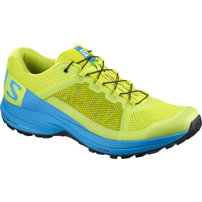 Yellow / Blue Salomon XA ELEVATE Men\'s Trail Running Shoes | AE-640MHCZ