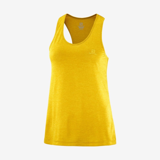 Yellow Salomon AGILE W Women's Tank | AE-124SAYN