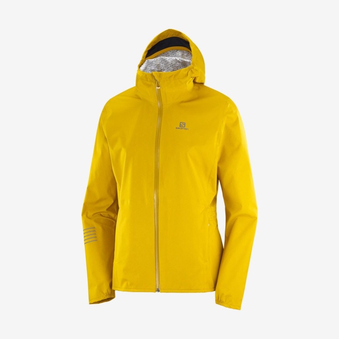 Yellow Salomon BONATTI WATERPROOF Women's Jackets | AE-685ZGEB