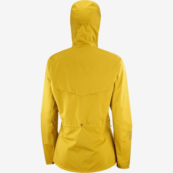 Yellow Salomon BONATTI WATERPROOF Women's Jackets | AE-685ZGEB