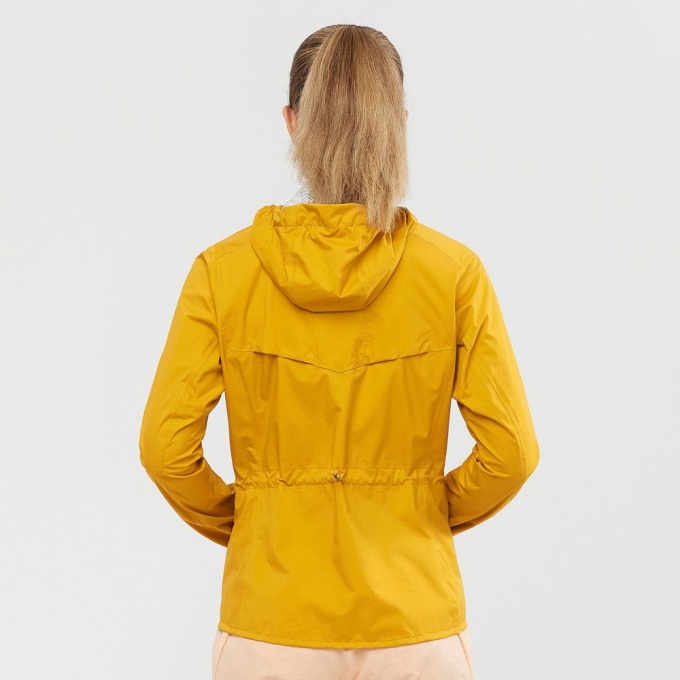 Yellow Salomon BONATTI WATERPROOF Women's Jackets | AE-685ZGEB