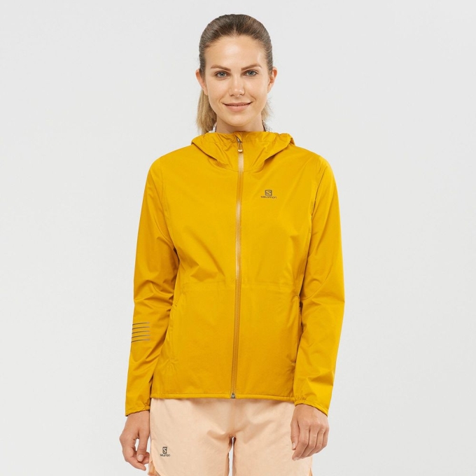 Yellow Salomon BONATTI WATERPROOF Women\'s Jackets | AE-685ZGEB