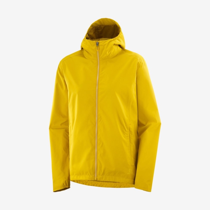 Yellow Salomon ESSENTIAL WATERPROOF 2L Women's Jackets | AE-320YIKF