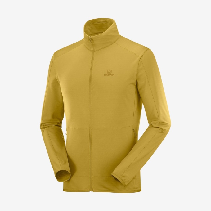 Yellow Salomon Men's Midlayers | AE-132IOBS