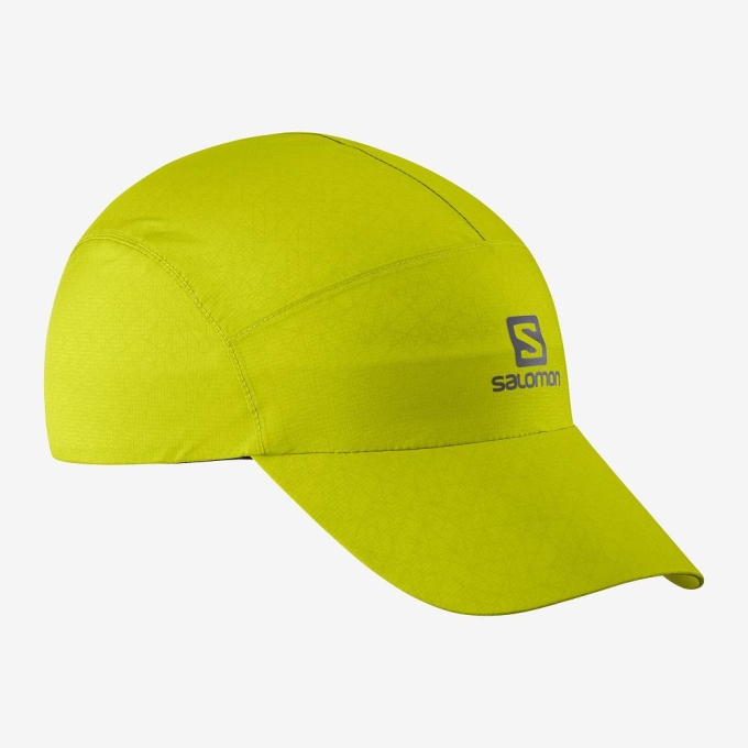 Yellow Salomon WATERPROOF Men's Caps | AE-305RCUQ