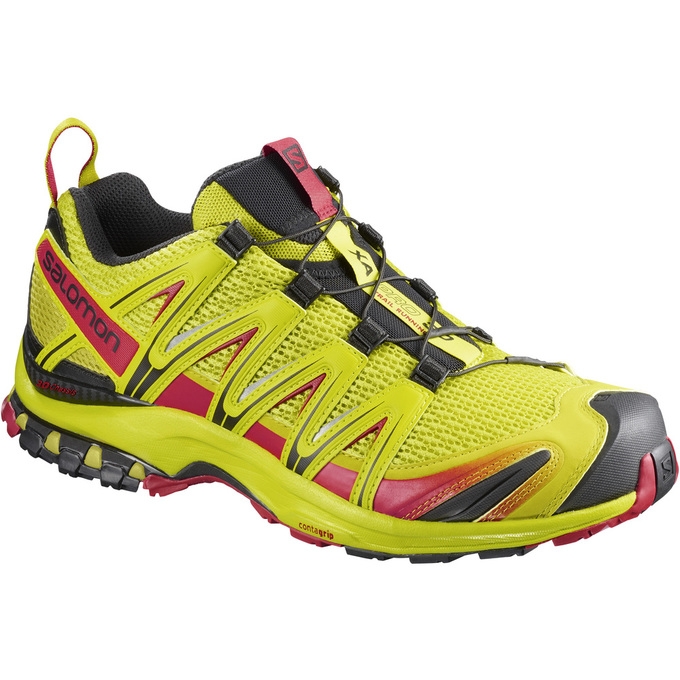 Yellow Salomon XA PRO 3D Men\'s Trail Running Shoes | AE-704WCSU