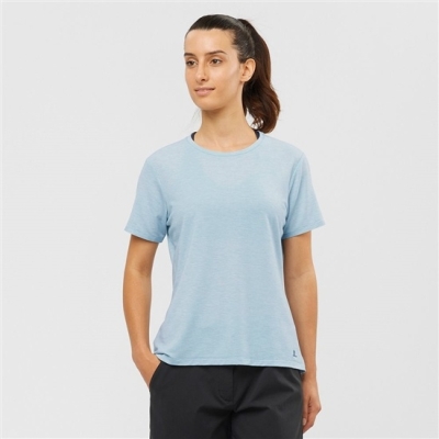 Ashley Blue Salomon ESSENTIAL TENCEL Women's T Shirts | AE-510DACM