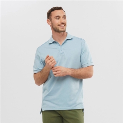 Ashley Blue Salomon OUTLIFE TECH POLO M Short Sleeve Men's T Shirts | AE-085OZUS