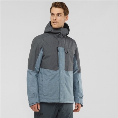 Ashley Blue Salomon POWDERSTASH M Ski Men's Jackets | AE-612AWFR