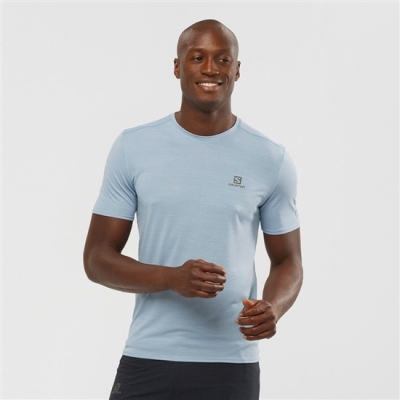 Ashley Blue Salomon XA TRAIL Short Sleeve Men's T Shirts | AE-058GPFH