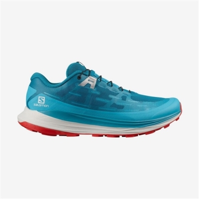 Azure Salomon ULTRA GLIDE Men's Trail Running Shoes | AE-609KDUV