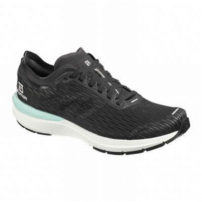 Black / Blue Salomon SONIC 3 ACCELERATE W Women's Running Shoes | AE-567YZER