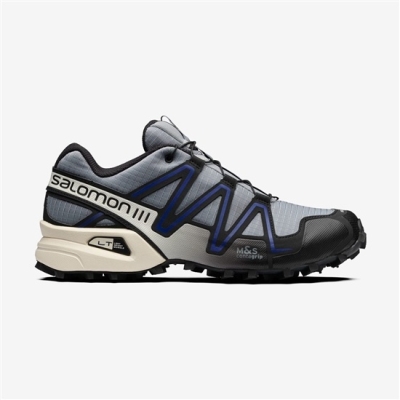 Black / Blue Salomon SPEEDCROSS 3 Men's Sneakers | AE-915UZVJ