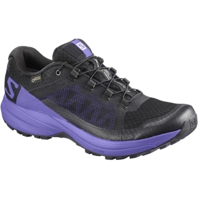 Black / Blue Salomon XA ELEVATE GTX W Women's Trail Running Shoes | AE-528EVIQ