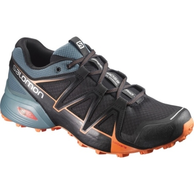 Black / Orange Salomon SPEEDCROSS VARIO 2 Men's Trail Running Shoes | AE-561JEBD