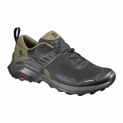 Black / Purple Salomon X RAISE Men's Hiking Shoes | AE-708PMHB