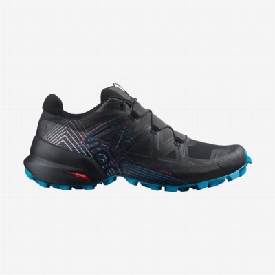 Black / Red Salomon Men's Trail Running Shoes | AE-176RQHF