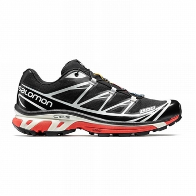 Black / Red Salomon XT-6 Men's Trail Running Shoes | AE-620GDUH